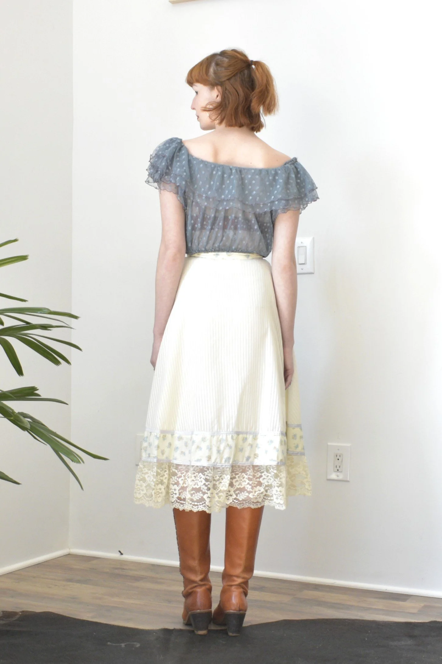 1970s Gunne Sax Cotton Skirt-XS — La Poubelle Vintage 1970s Gunne Sax Cotton Skirt-XS — La Poubelle Vintage